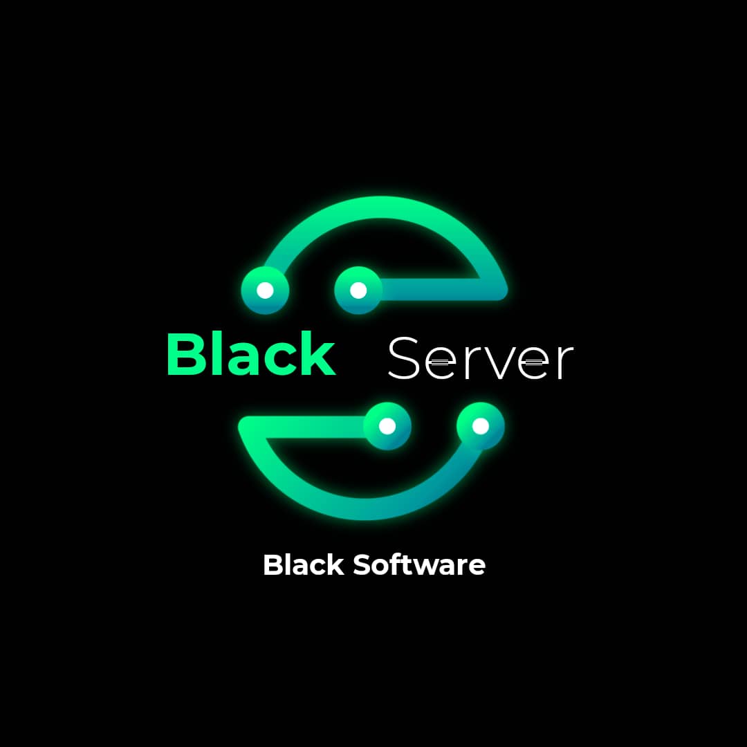 Black-Server Logo